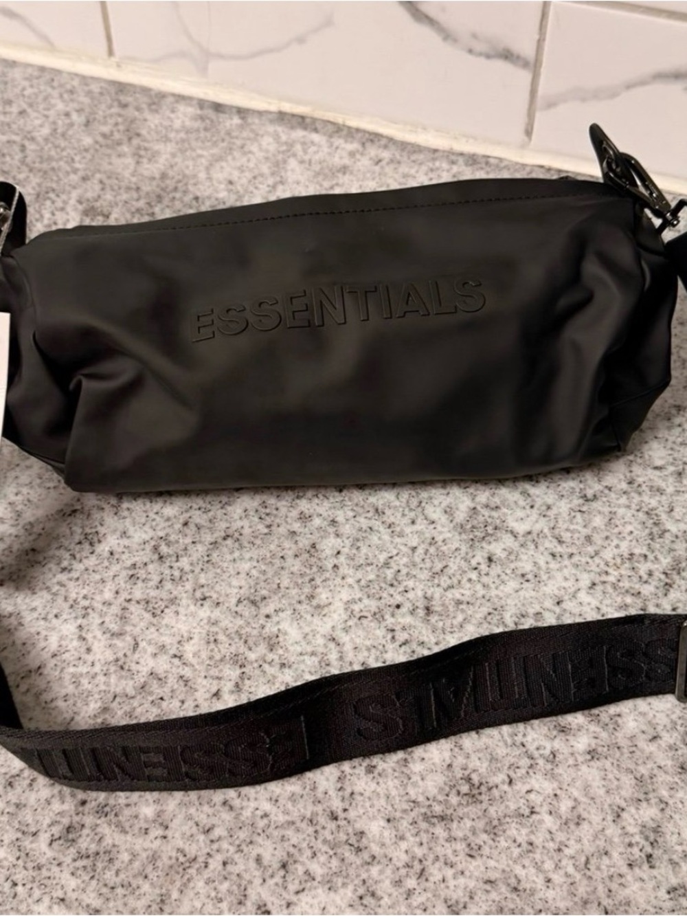 ESSENTIALS Black Crossbody Bag
